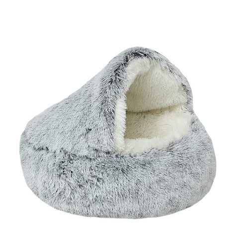 CozyNook Plush Fluffy Pet Round Bed