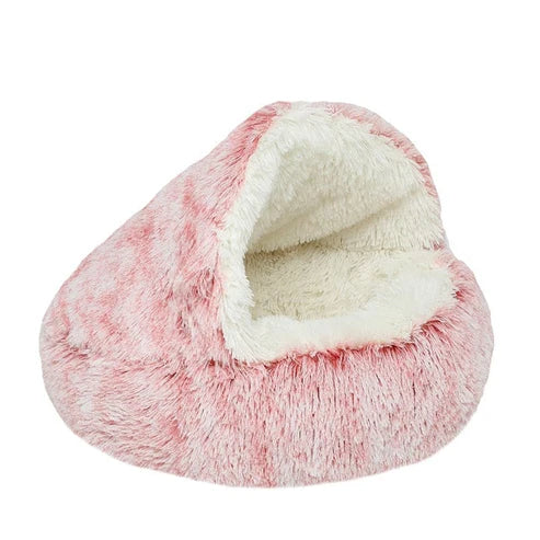 CozyNook Plush Fluffy Pet Round Bed