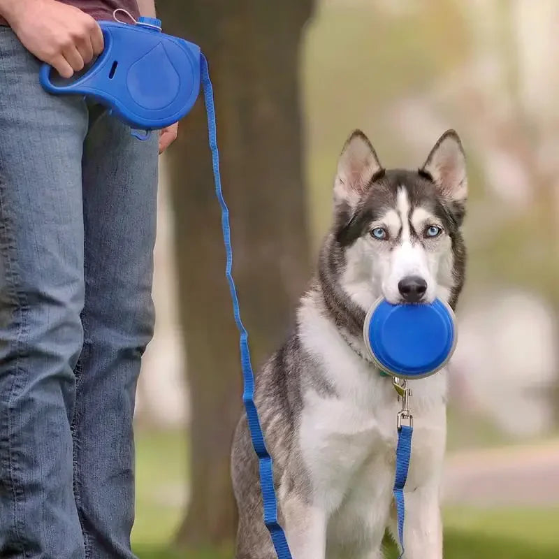 Multifunction Dog Leash with Built-in Water Bottle